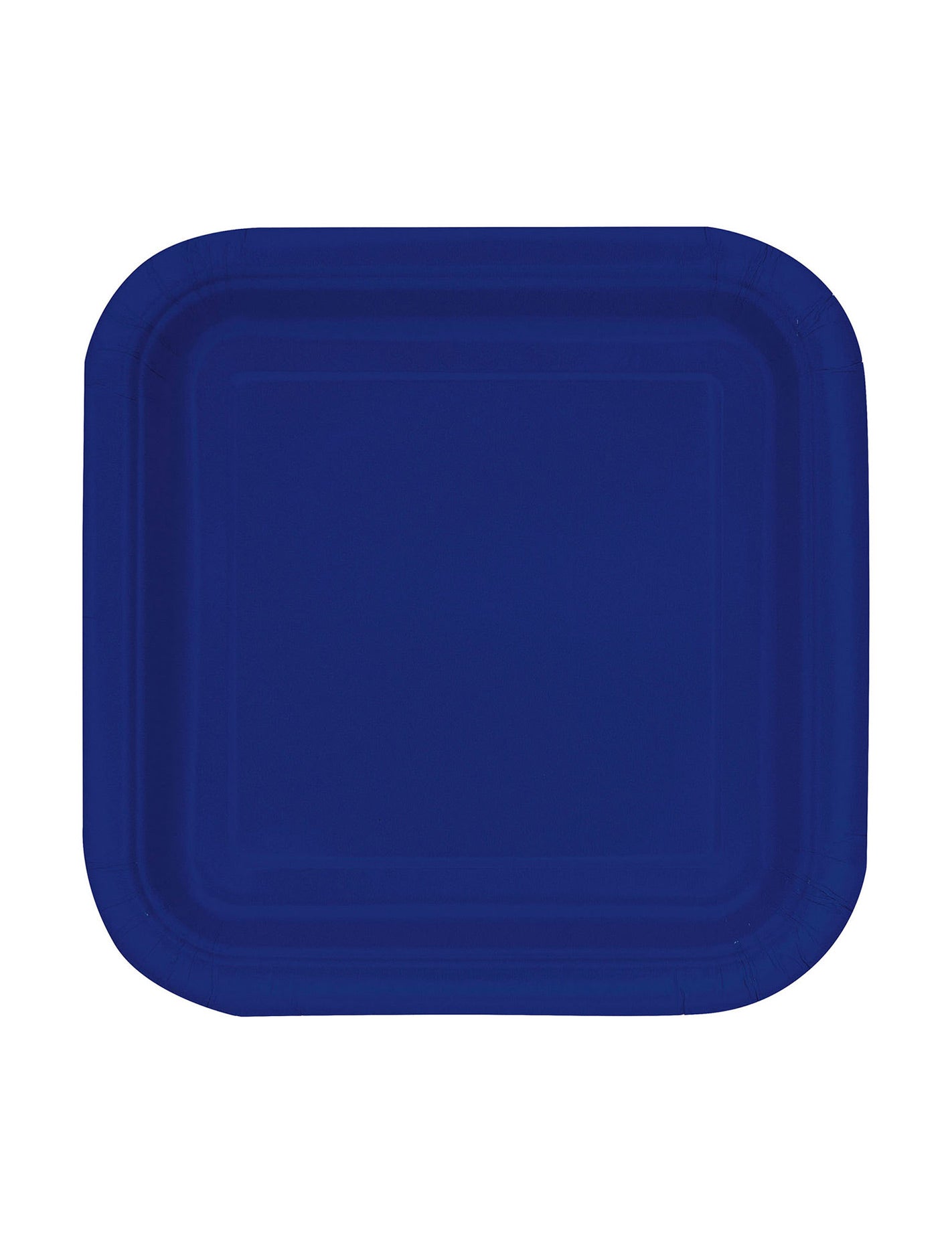 16 Malých tanierov v Navy Blue Square Cardboard 18 cm