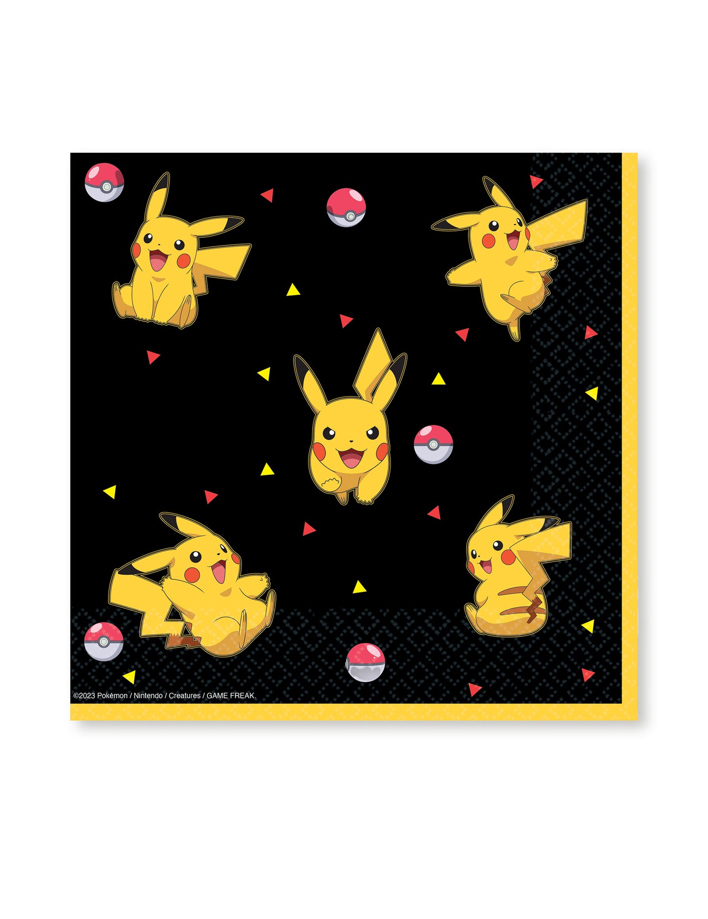 16 Paper utierky Pikachu Pokémon 33 x 33 cm