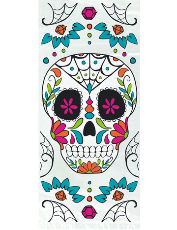 20 plastových bonbonských tašiek Dia de los Muertos 28 x 12 cm