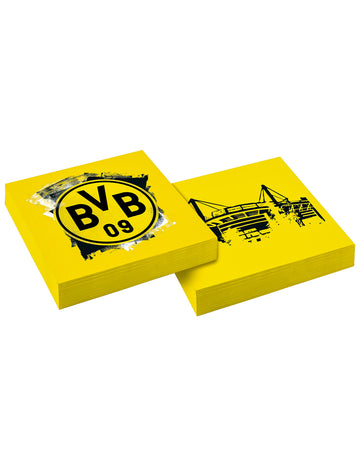 20 Borussia Dortmund papierové utierky 33 x 33 cm