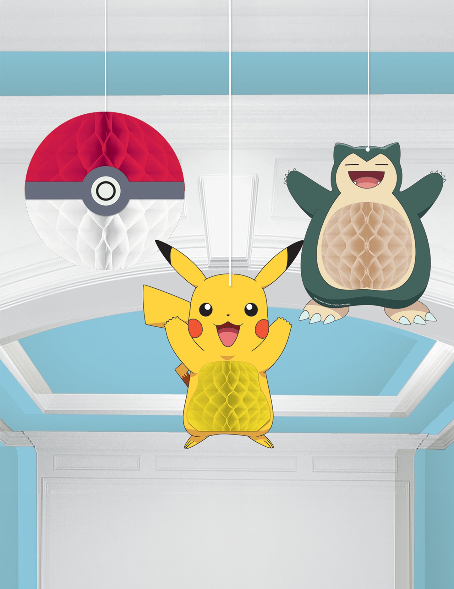 3 Pokémon Honeycomb Dekorácie