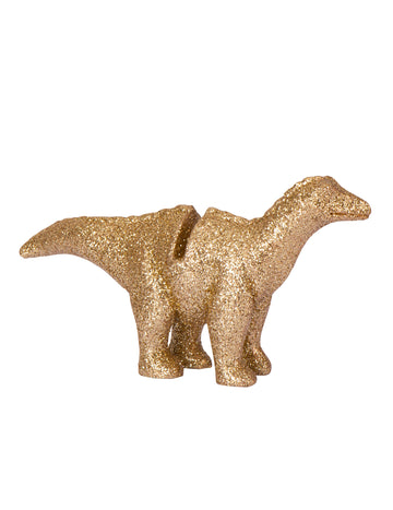 4 značky v živici Dinosaur Gilded Glitter 9,5 x 5 cm