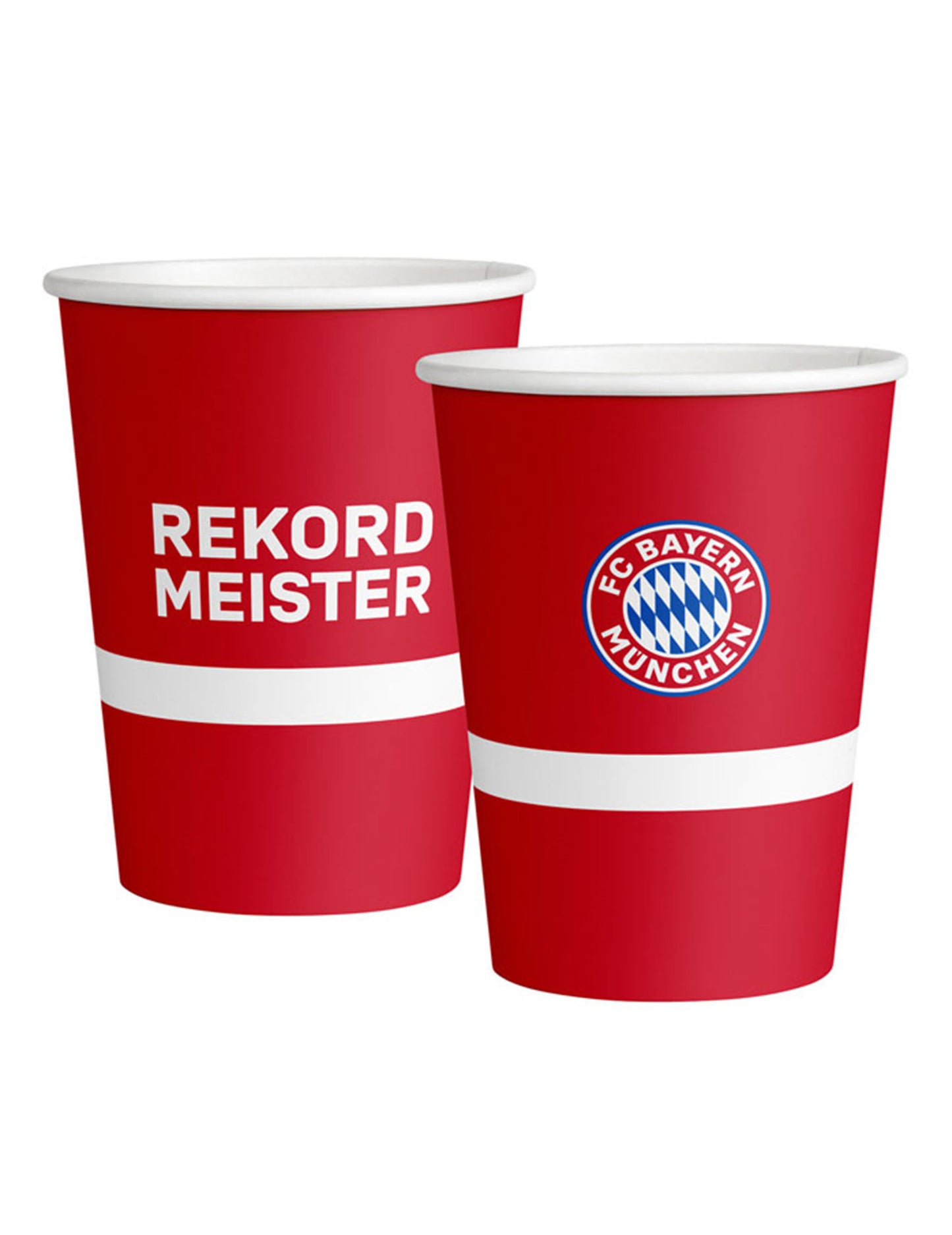 6 veľkých kartónových pohárov FC Bayern Mníchov 500 ml