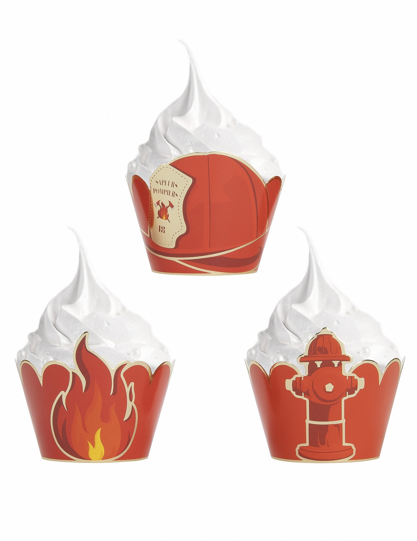 6 Cupcake Cupcake Folmings Fireman