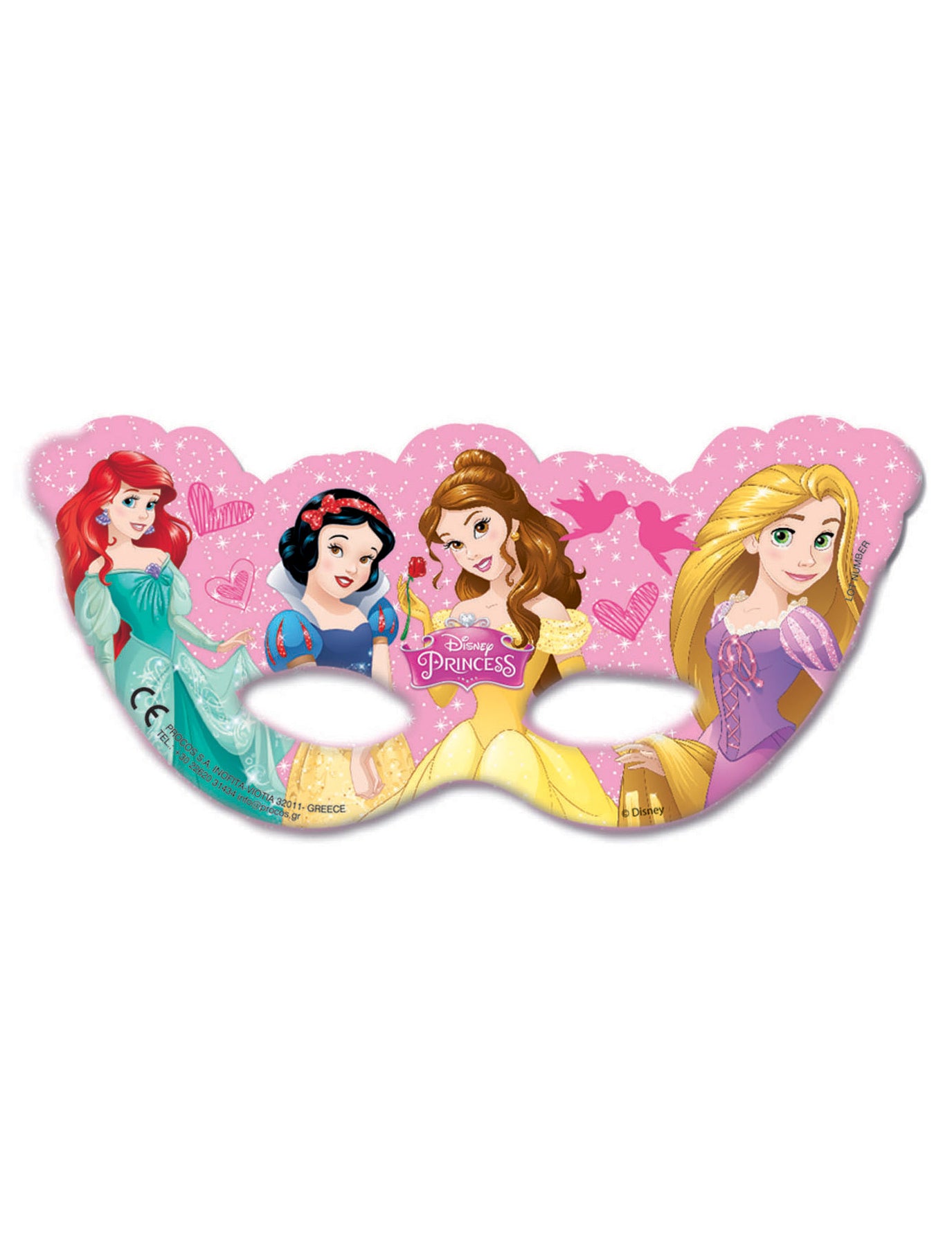 6 Disney princezné masky