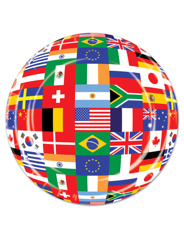 8 Plays du Monde Flag Plates 23 cm