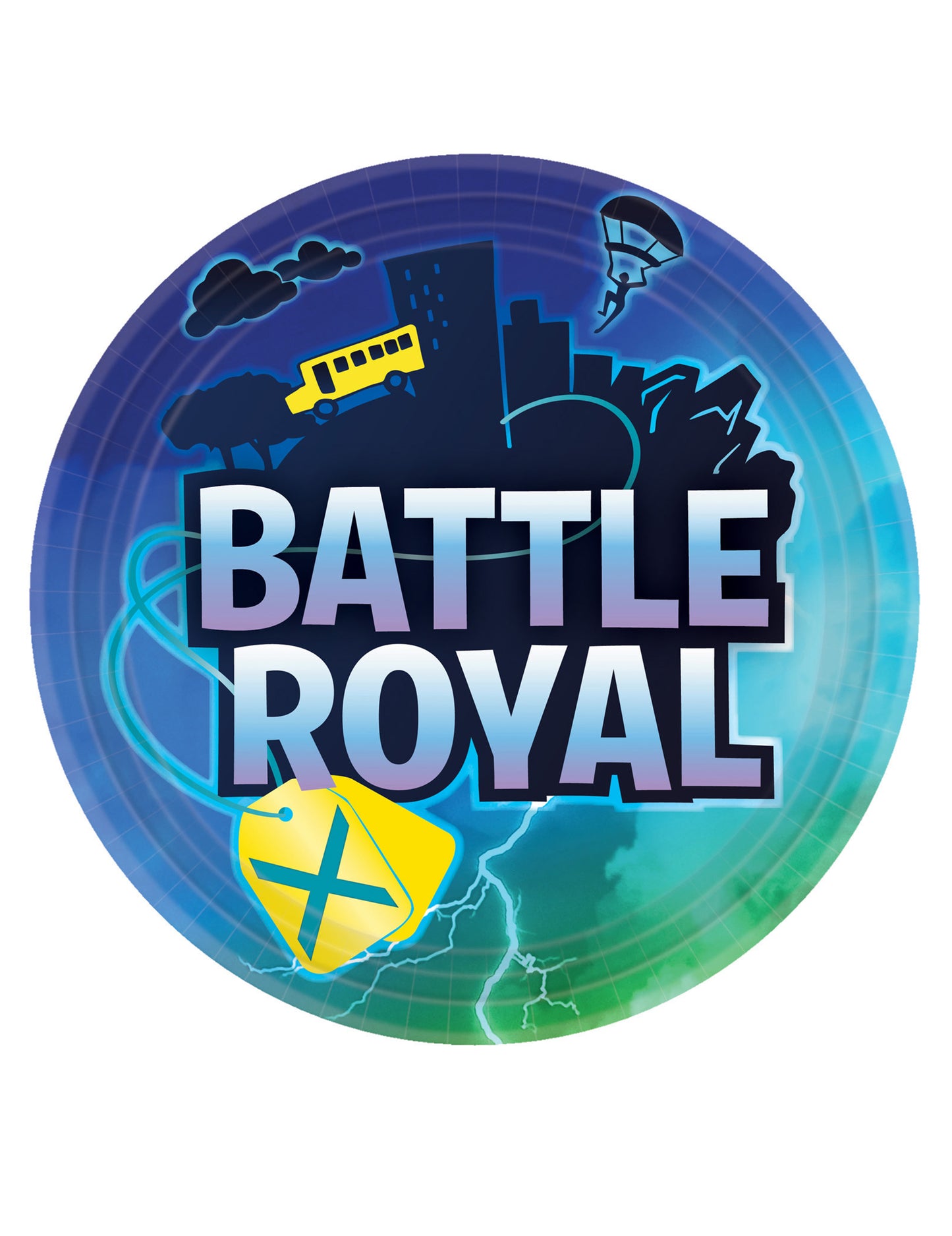 8 Battle Royal Cardboard Plates 23 cm