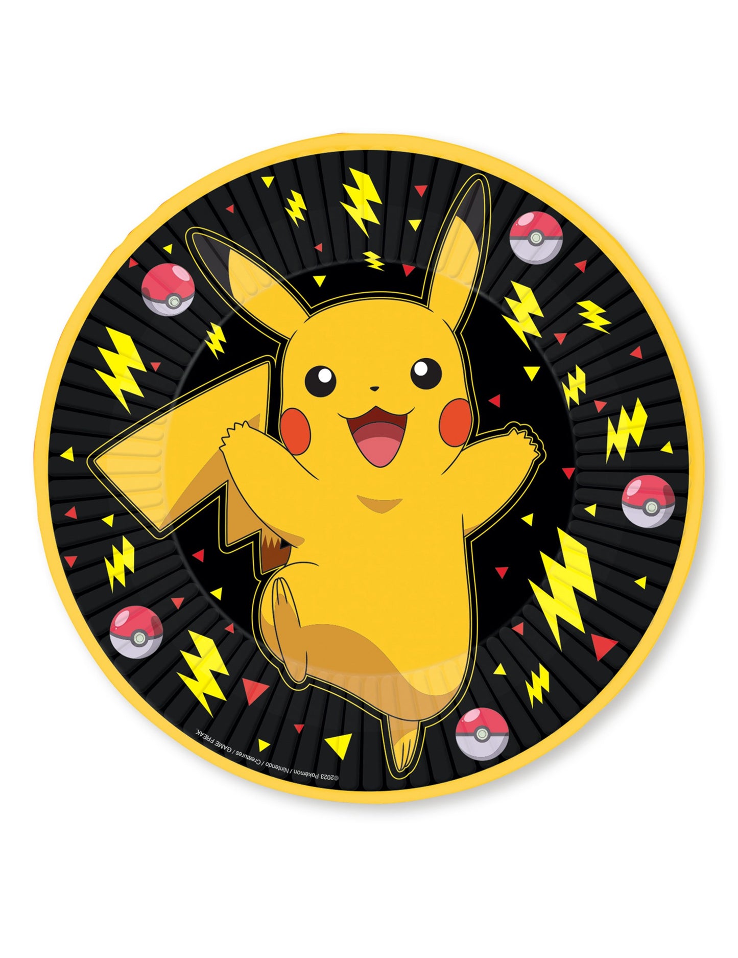 8 Pikachu Pokémon Plates 23 cm