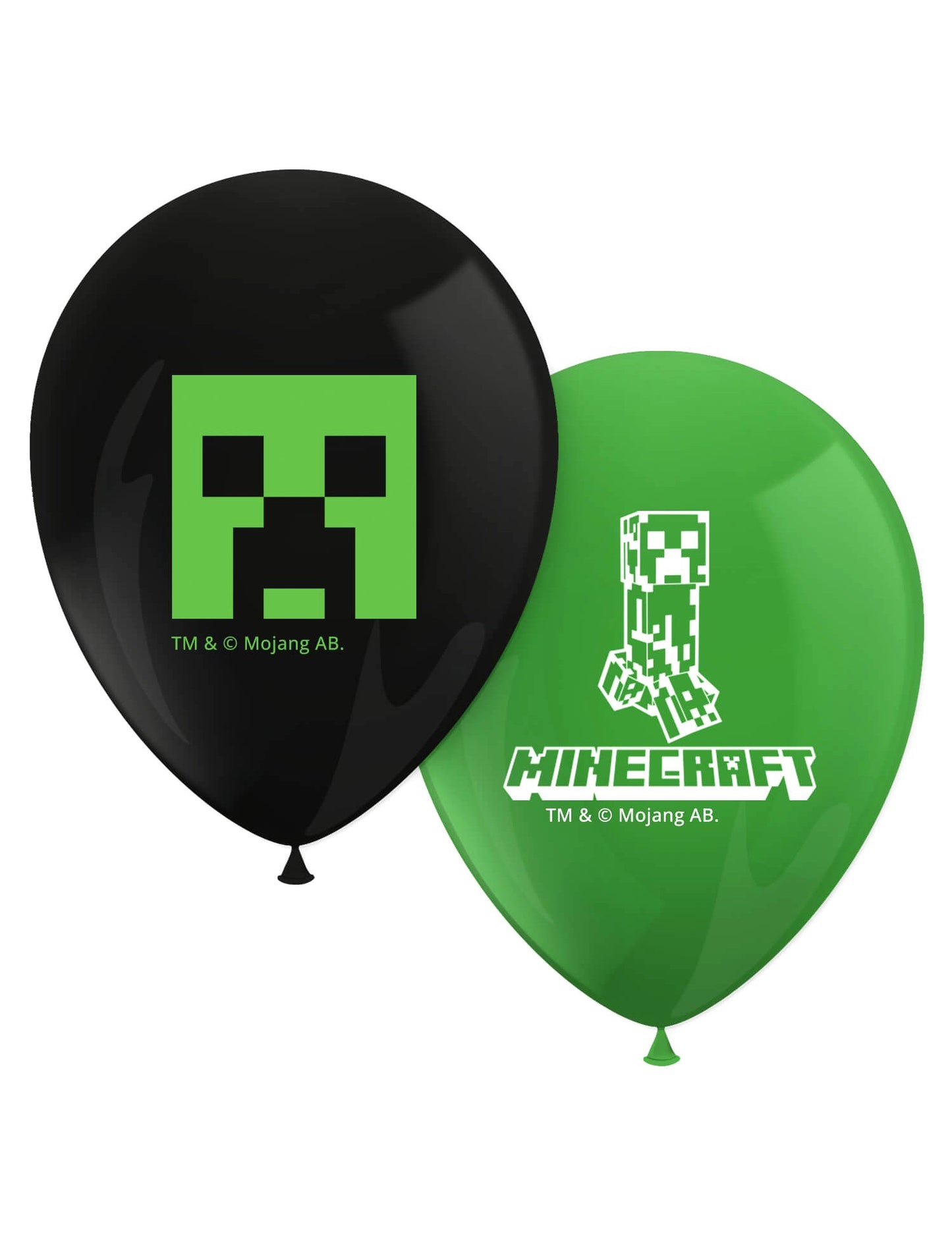 8 Minecraft vytlačené latexové balóny