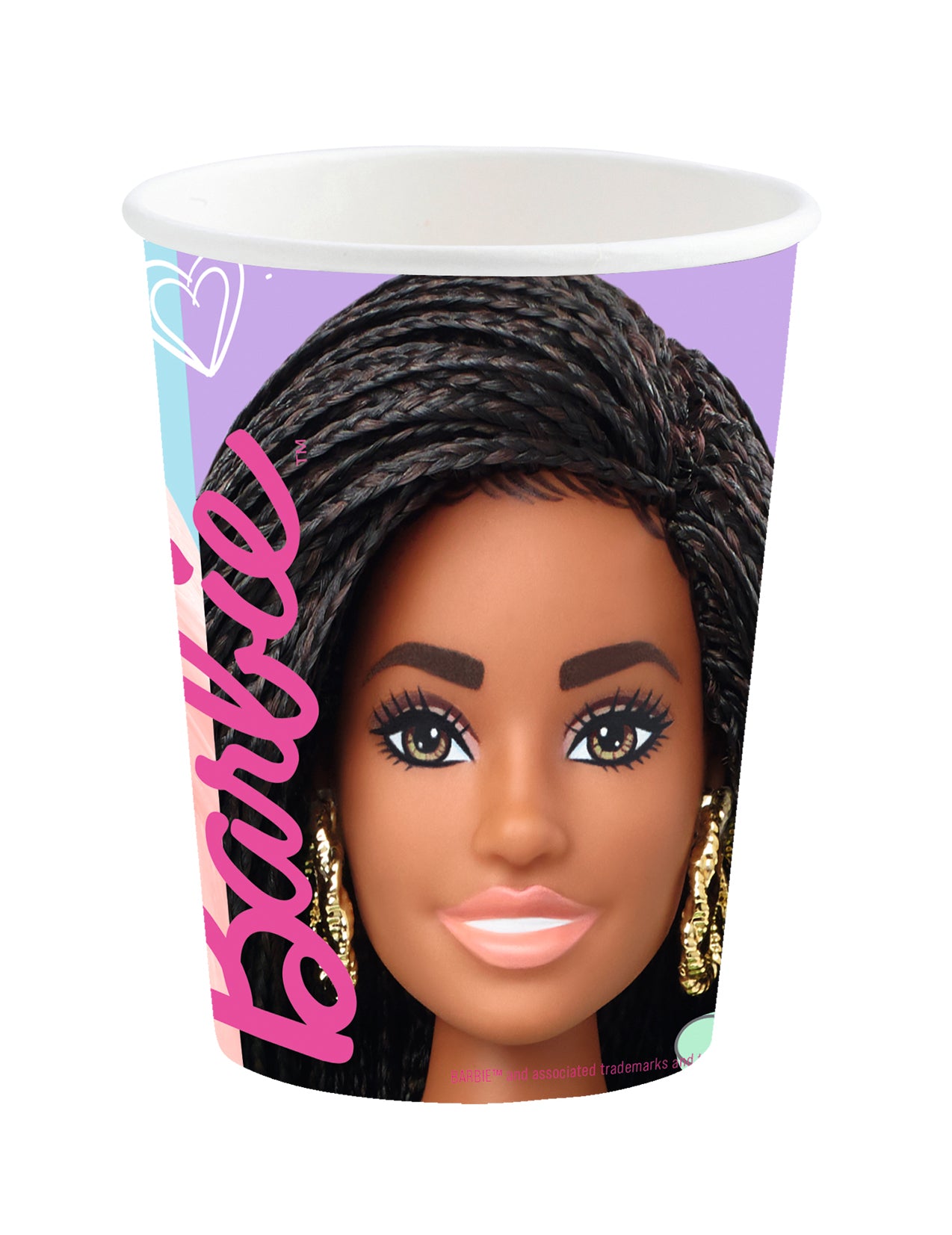 8 Barbie Sweet Life Cartard Cups 250 ml