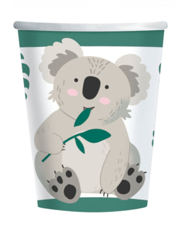 8 koala 250 ml kartónové poháre