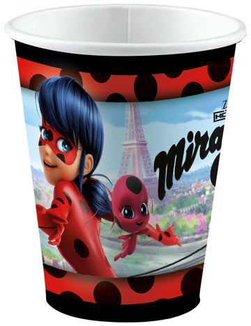 8 ladybug kartónové šálky v Paríži 250 ml