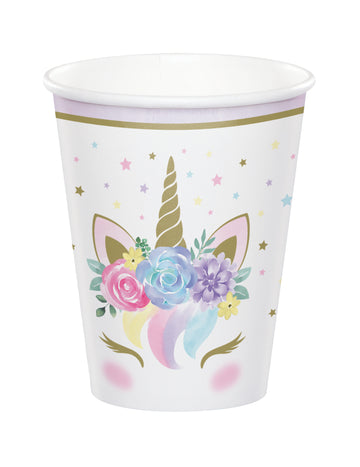 8 Fairy White Fairy Carting Cups 266 ml