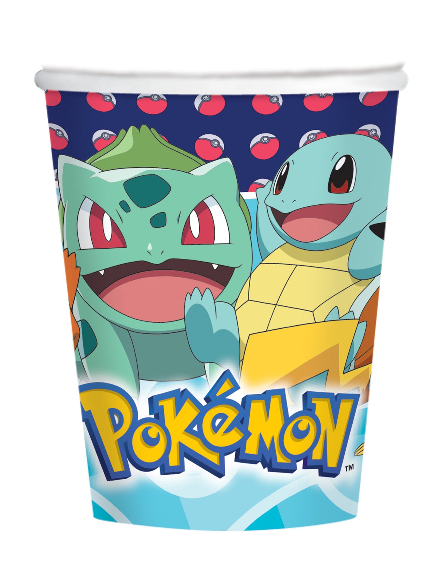 8 Pokémon Cartboard Cups 250 ml