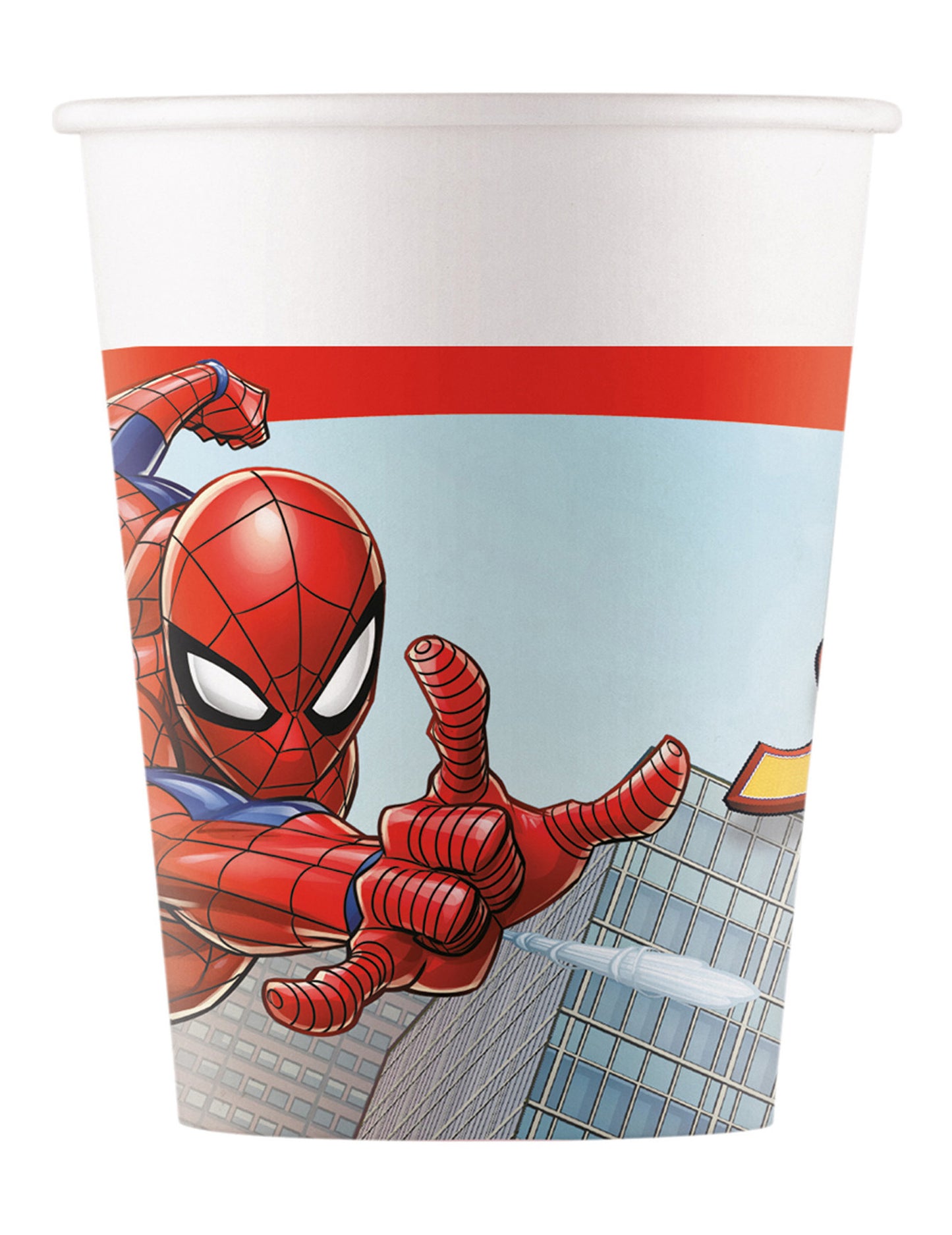 8 Spiderman kartónové šálky 200 ml