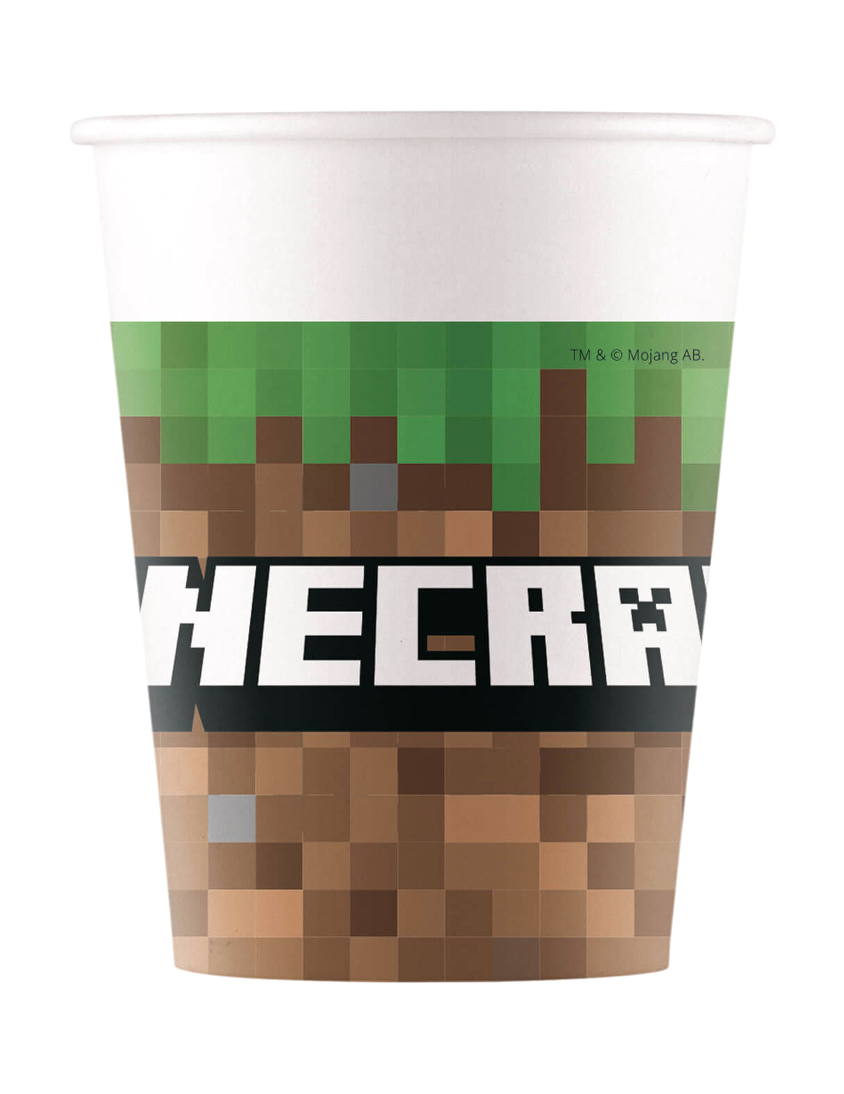 8 FSC papierové šálky 200 ml Minecraft