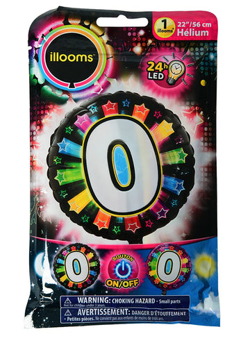 Hliníkový balón Obrázok 0 Multicolor LED illooms 50 cm