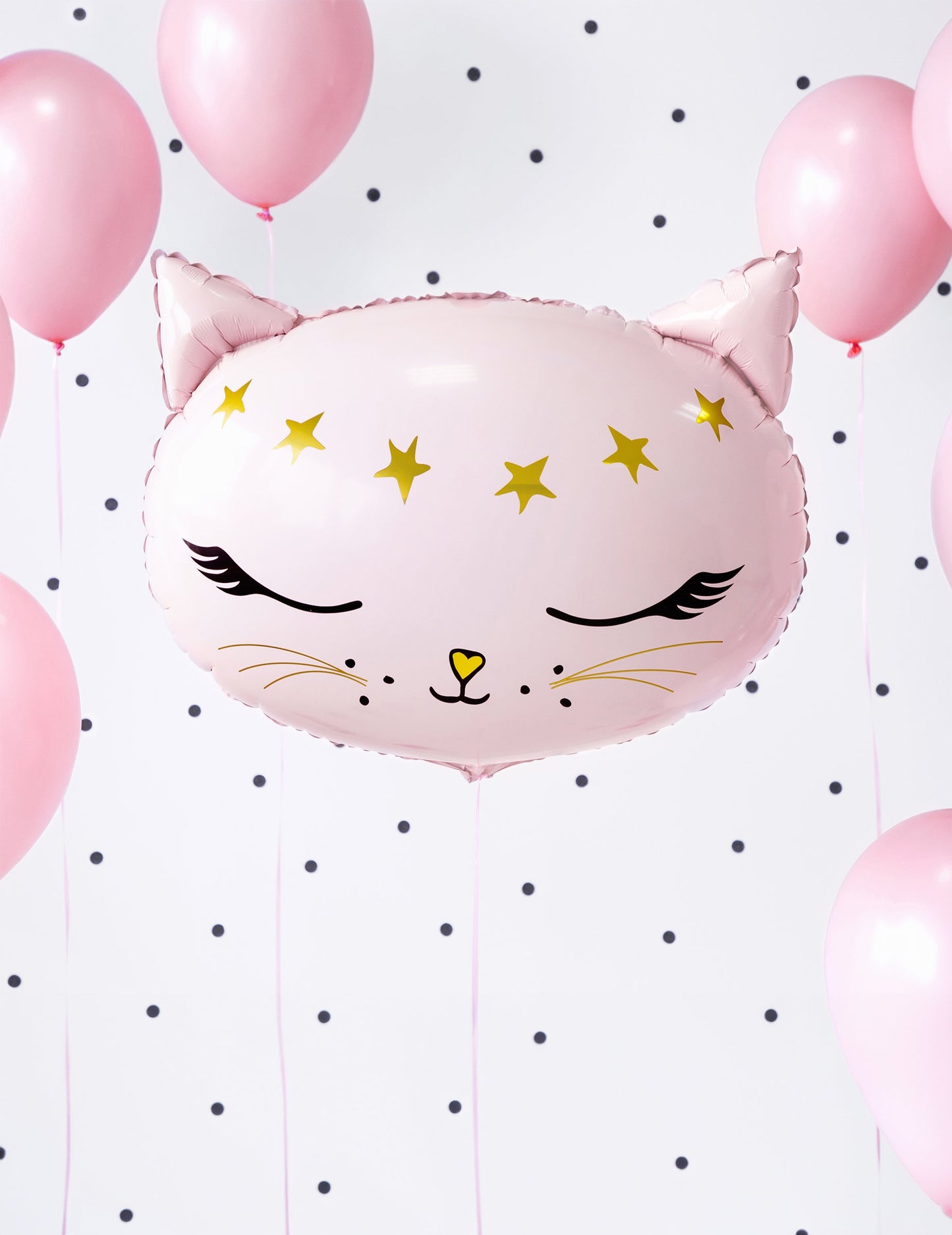 Hliník Ballon Pink Cat 48 x 36 cm