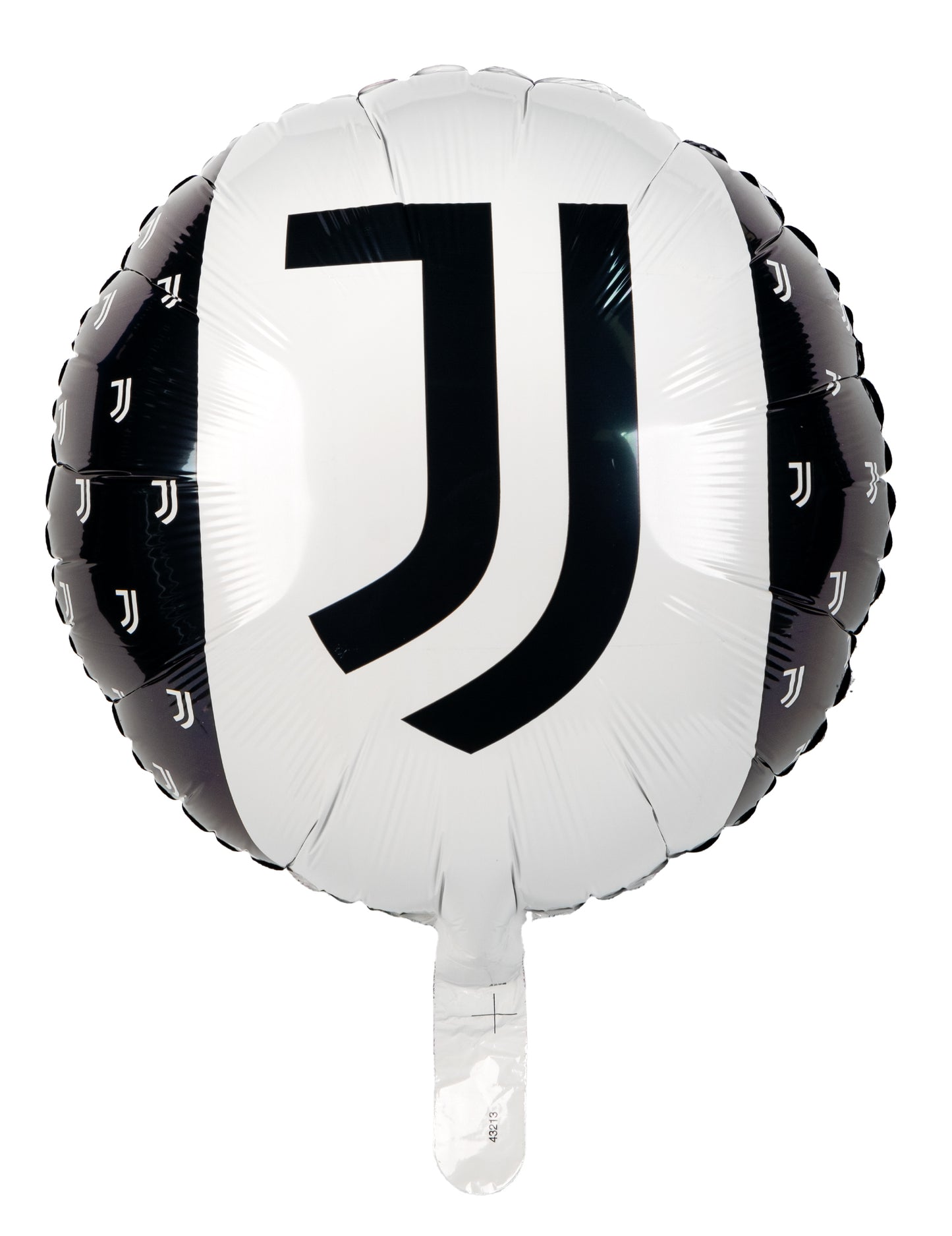 Čierna a biela hliníkový balón Juventus 43 cm