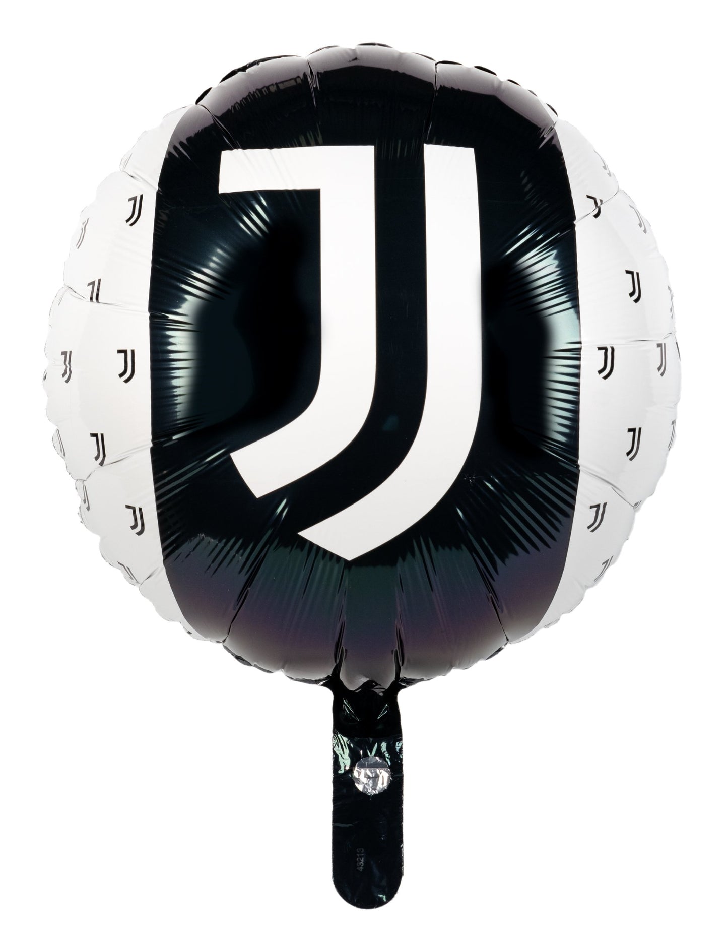 Čierna a biela hliníkový balón Juventus 43 cm