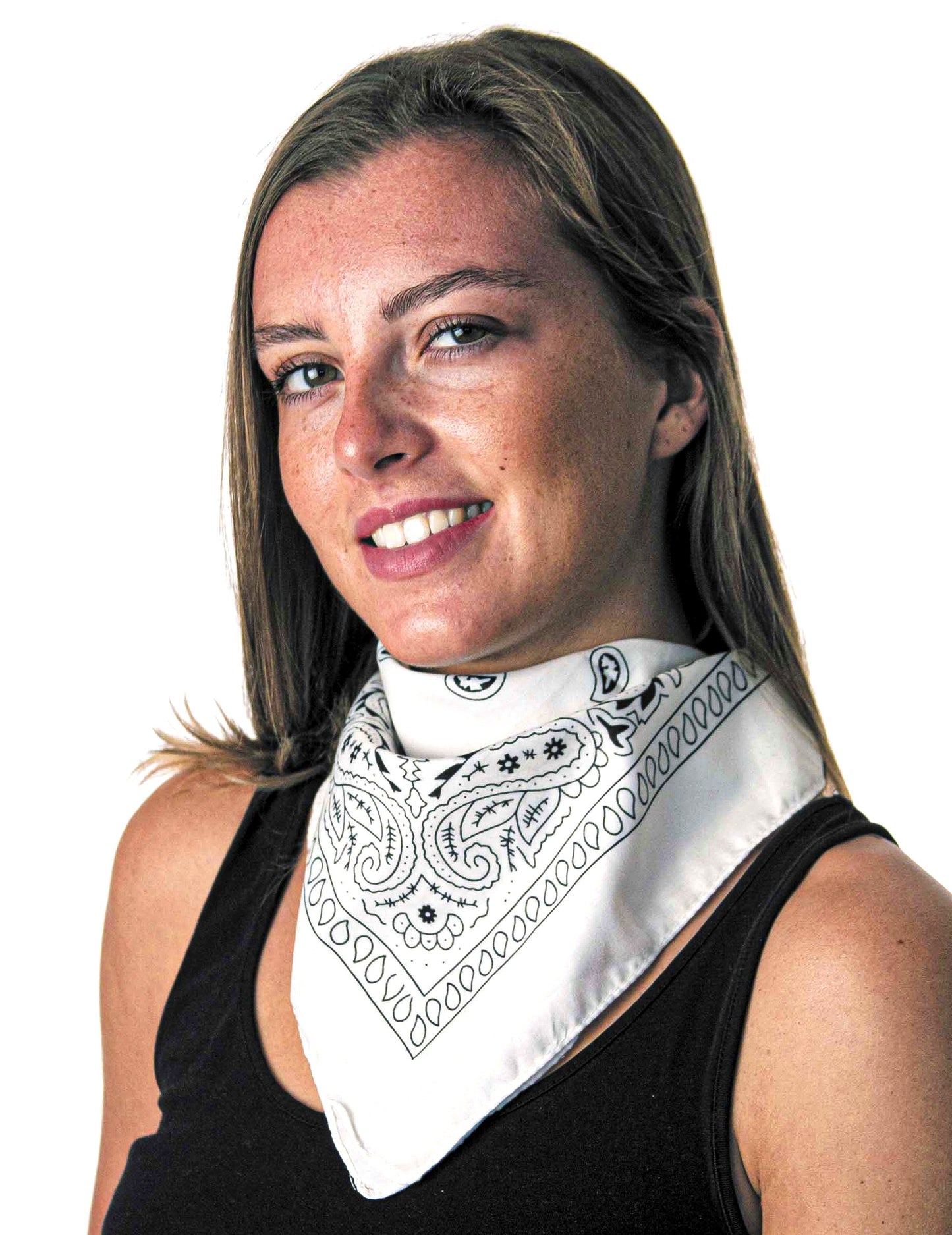 Dospelá biela bandana