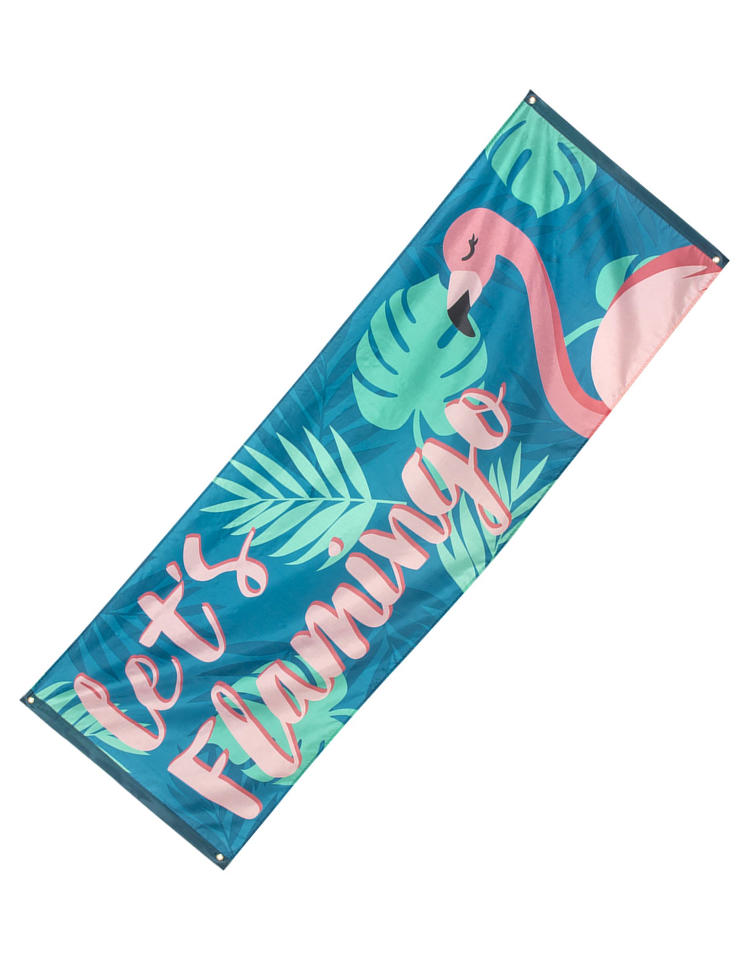 Banner Poďme Flamingo Flamingo Tropic v tkanine 74 x 220 cm