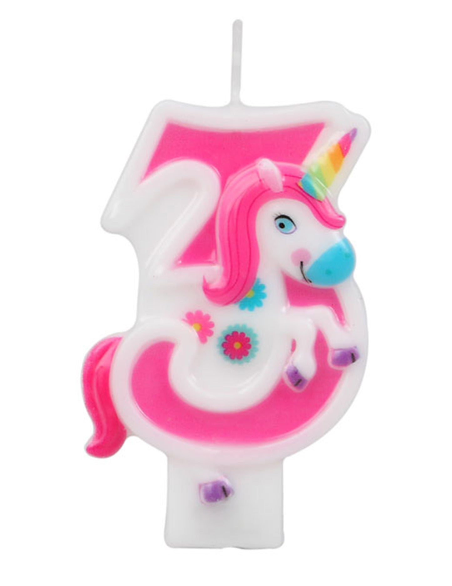 Candling Candle Pink Unicorn 14 cm