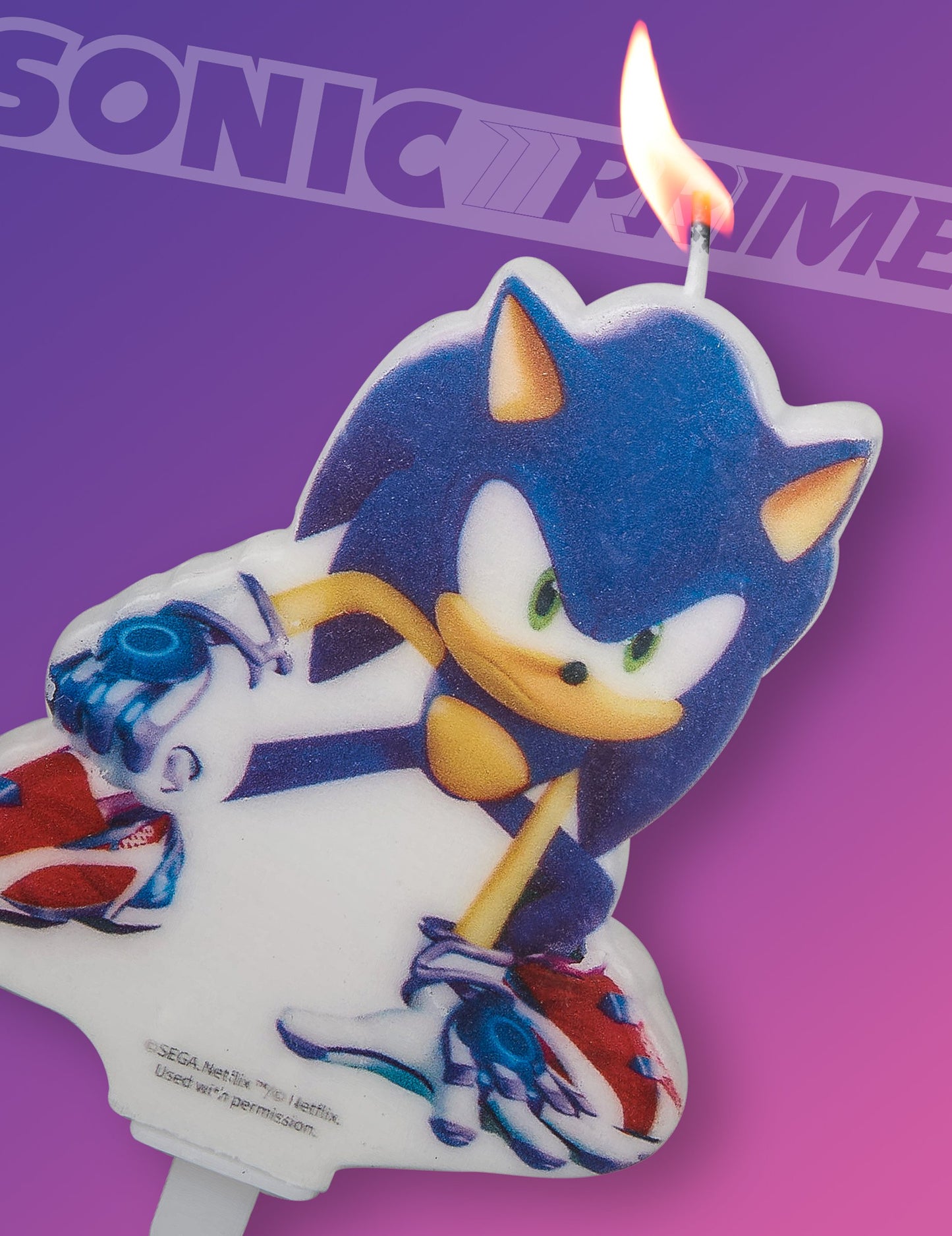 Sonic Prime 9 cm Narodeninová sviečka