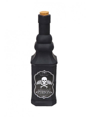 Halloween Black Glass Bottle 21 cm