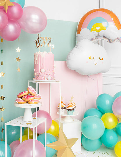 Torta Topper v Happy Birthday Gold Metallic 22,5 cm