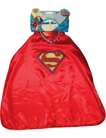 Cape a čelenka Supergirl Super Hero Girls Children