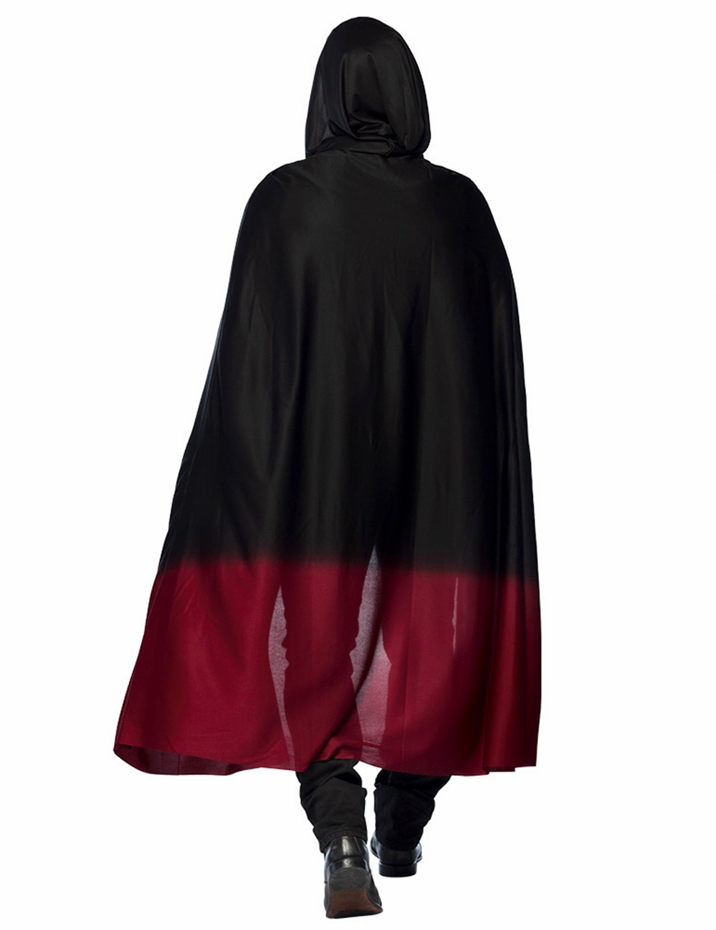 Cape Black Degraded Red Halloween pre dospelých