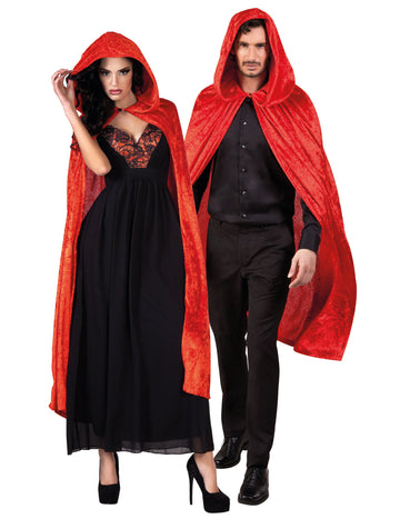 Red Cape Velvet Aspekt 120 cm Halloween Acle