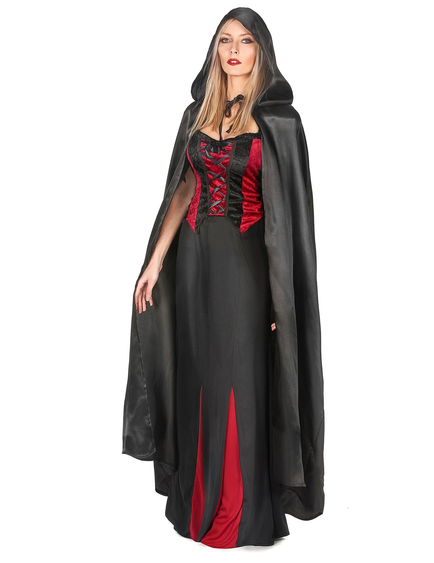 Halloween dospelý čierny upírsky mys Cape