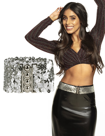 Adult Silver Fliter Belt