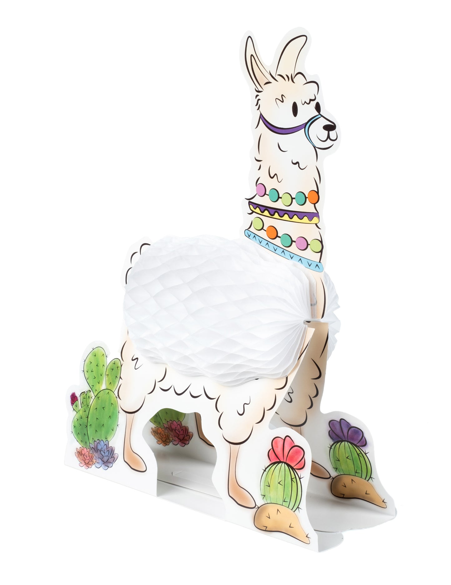 28 cm White Lama Paper Table Center