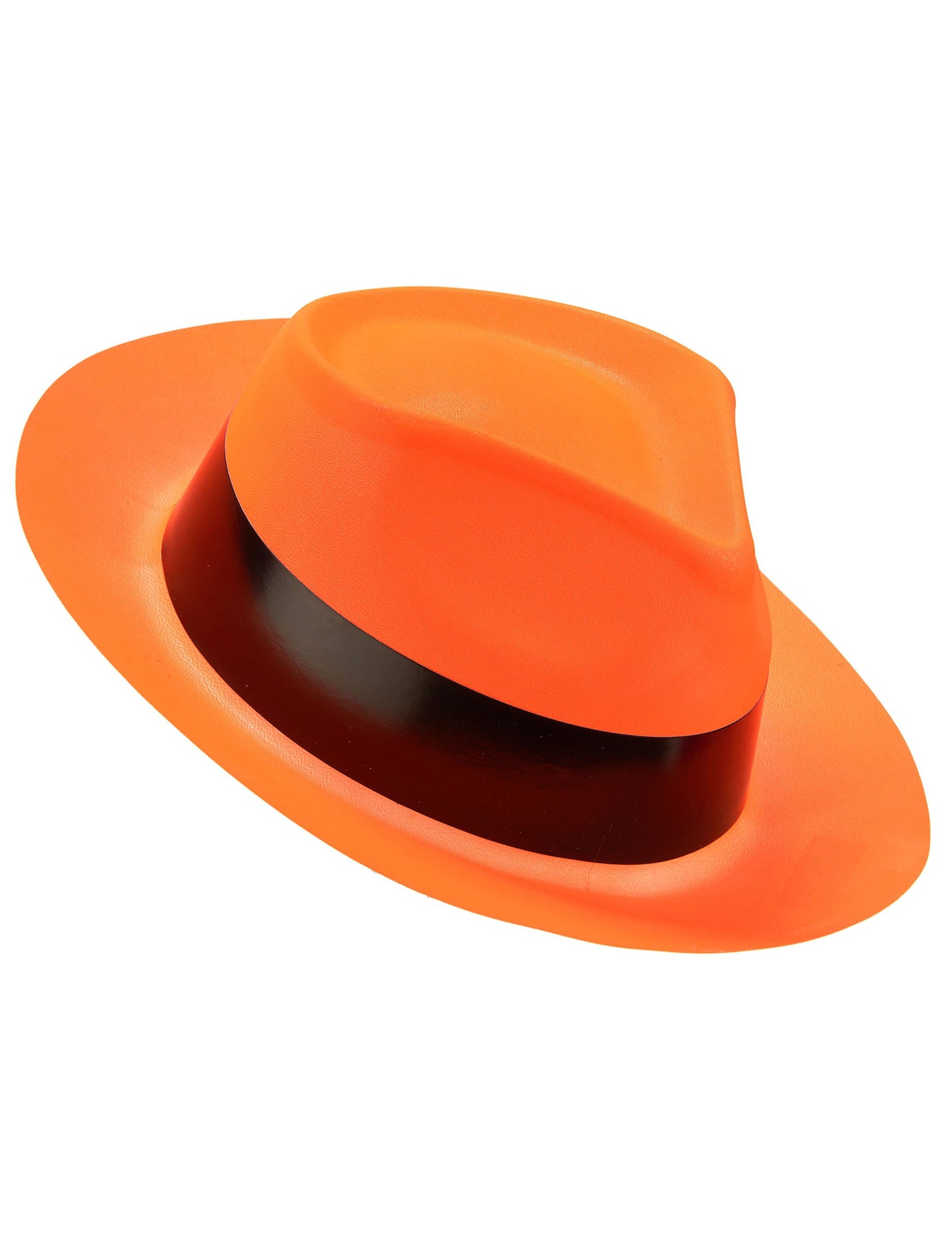 Fluo dospelý oranžový gangster klobúk