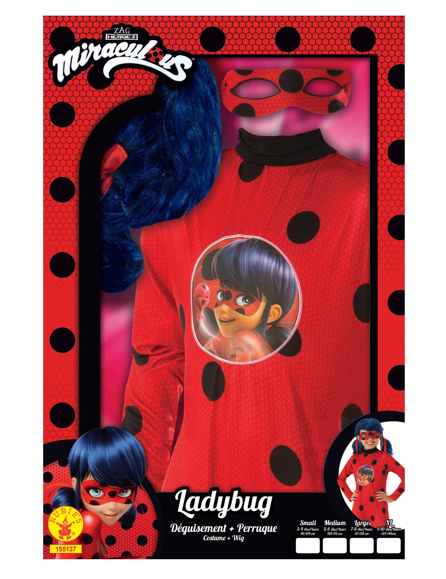 Klasická maskovacia súprava Ladybug Girl