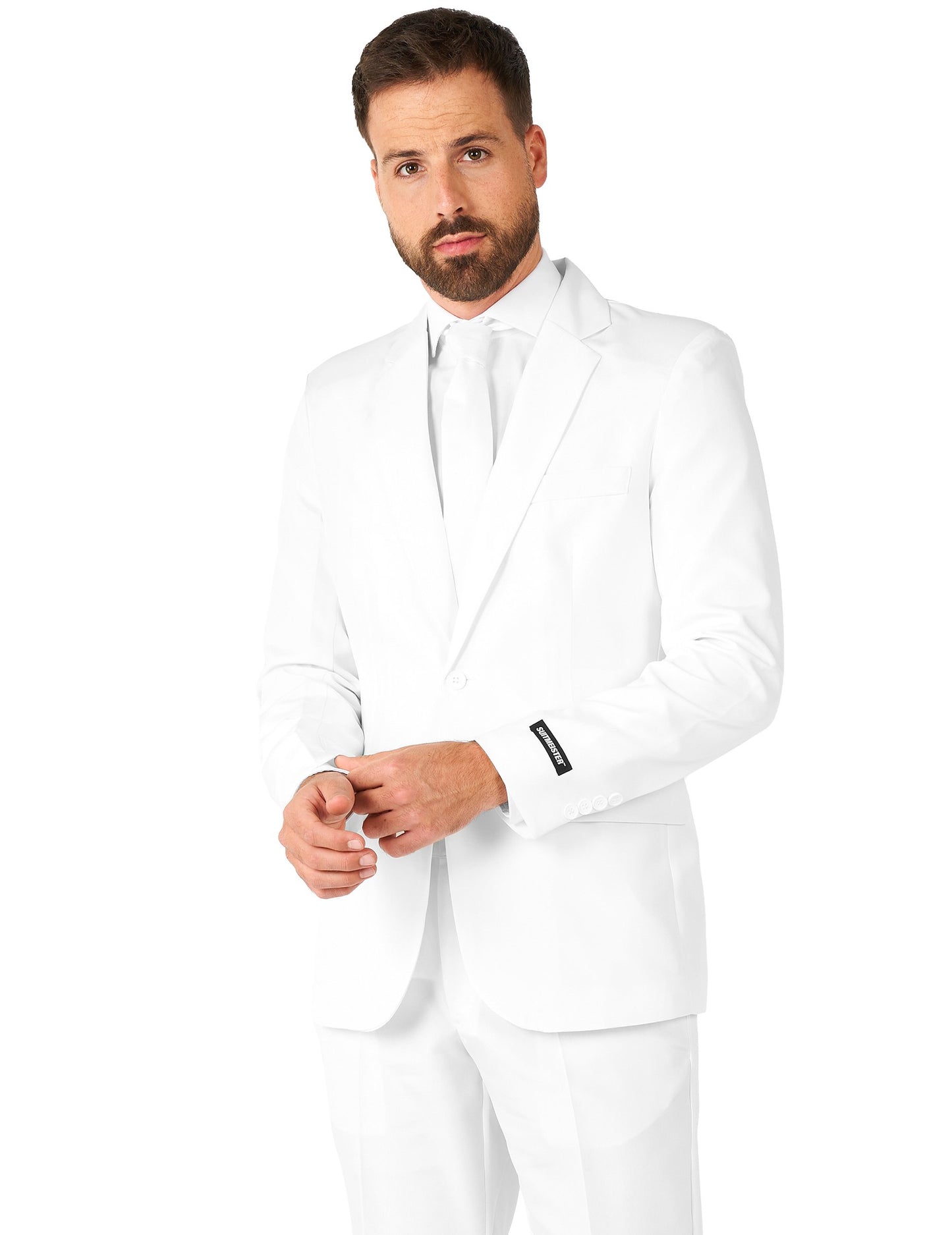 Kostým pán Solid White Man Suitmeister