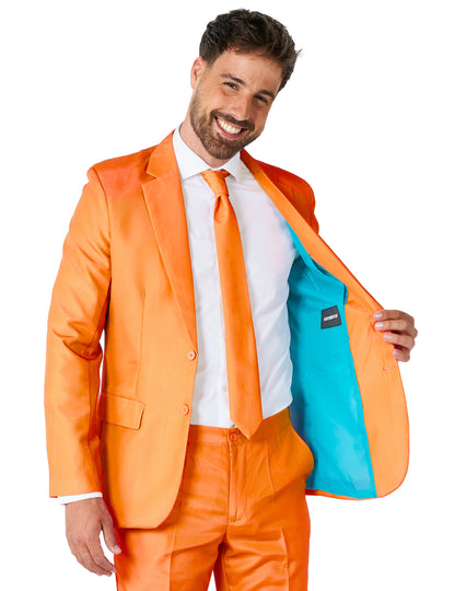 Kostým pán Solid Orange Man Suitmeister