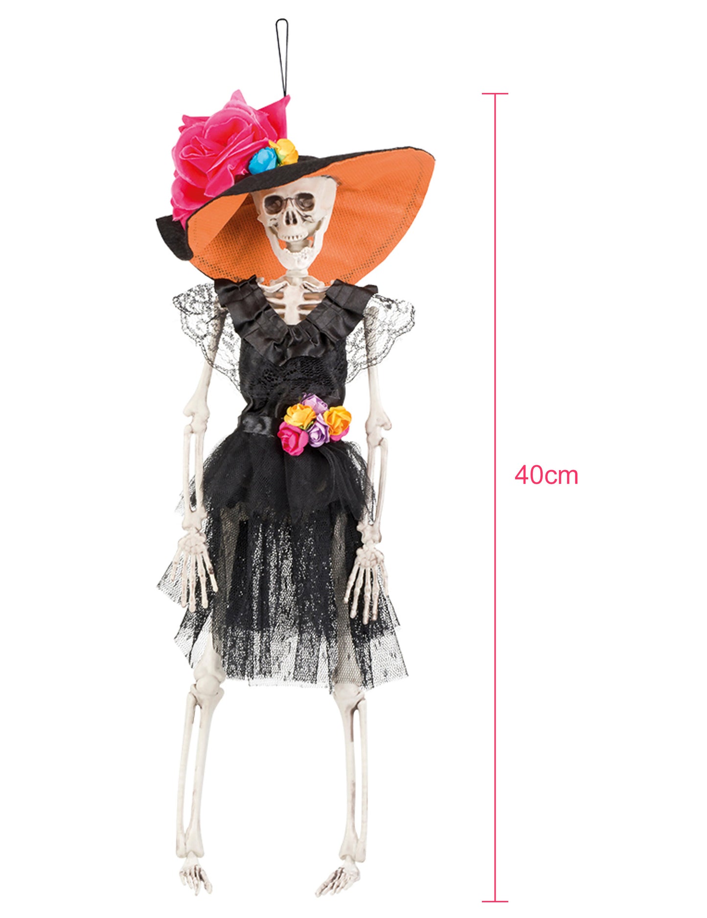 Mexický ženatý visiaci dekoráciu 40 cm dia de los Muertos