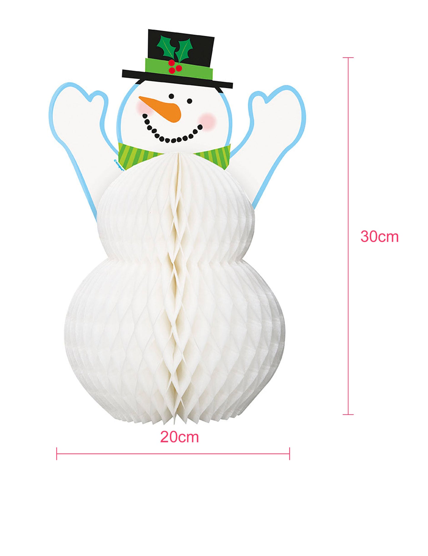 Snowmanova dekorácia 30 cm