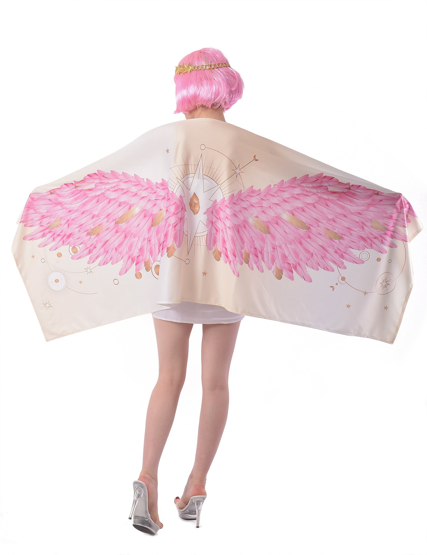 Dámsky kostým Pink Poncho Poncho Wings