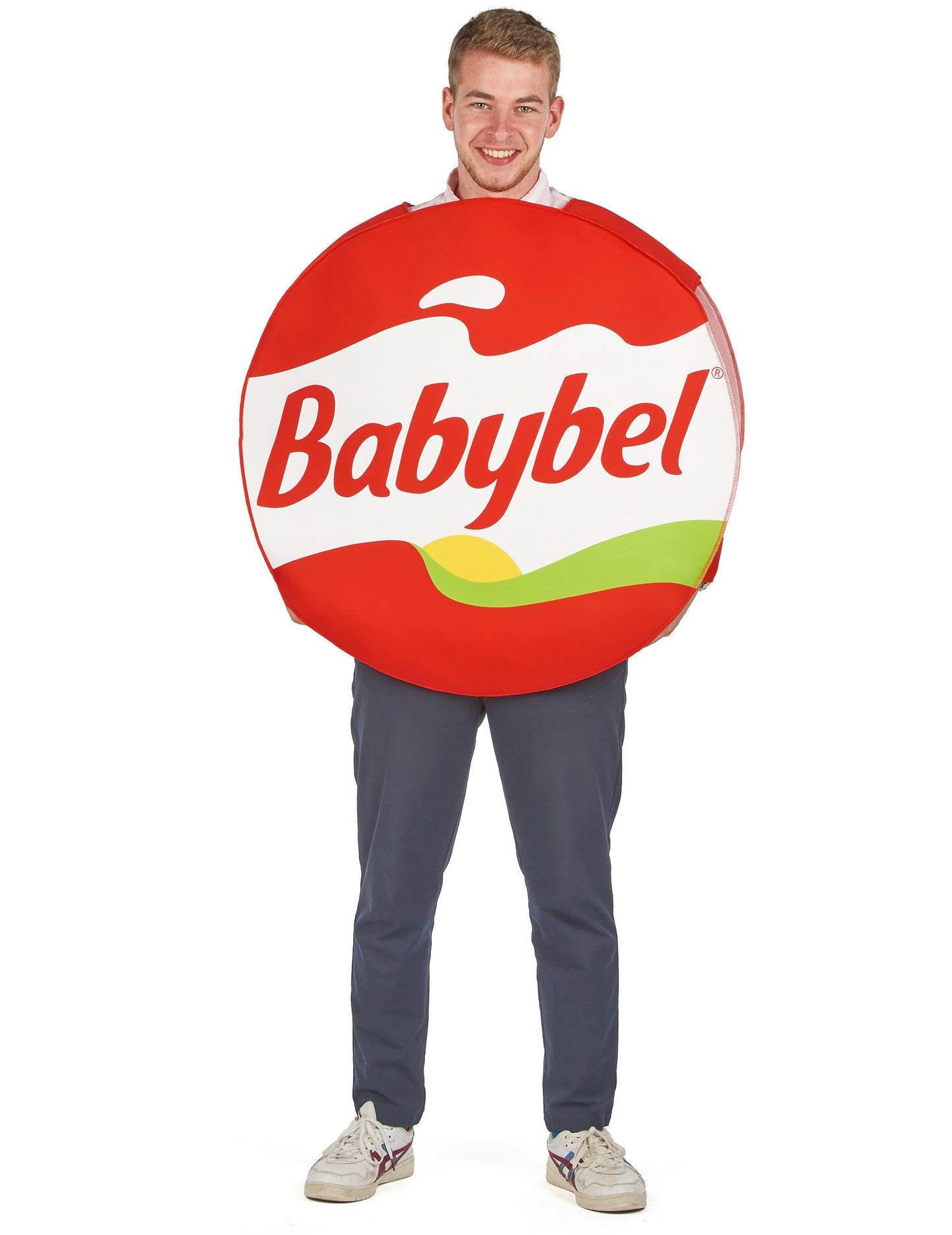 Original babybel zamaskuje dospelý