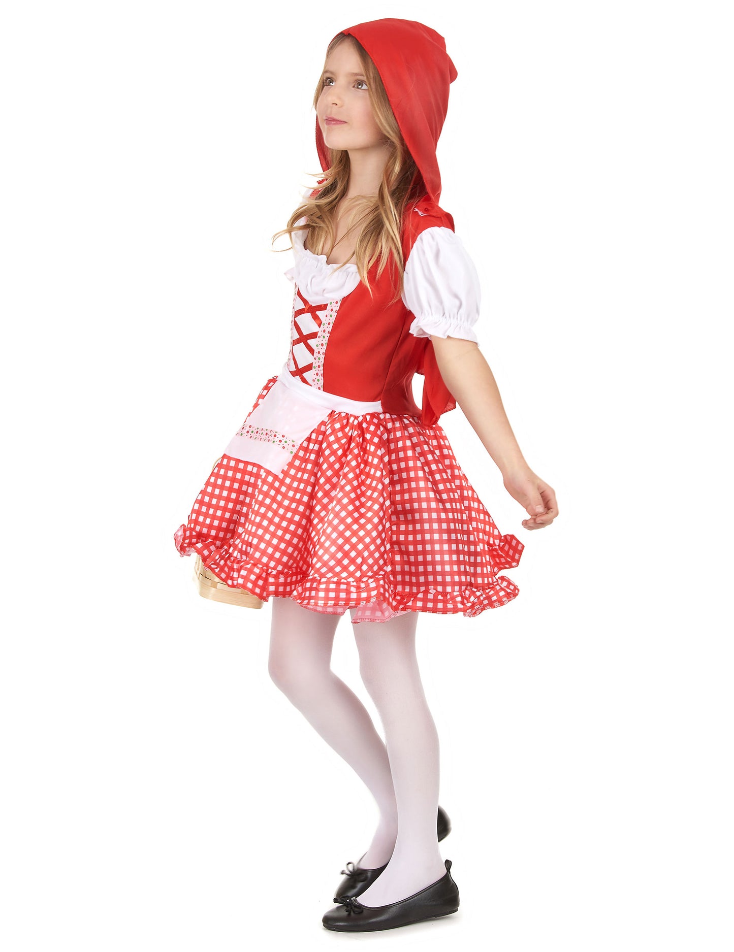 Traditonnel Red Chaperon Costume Girl