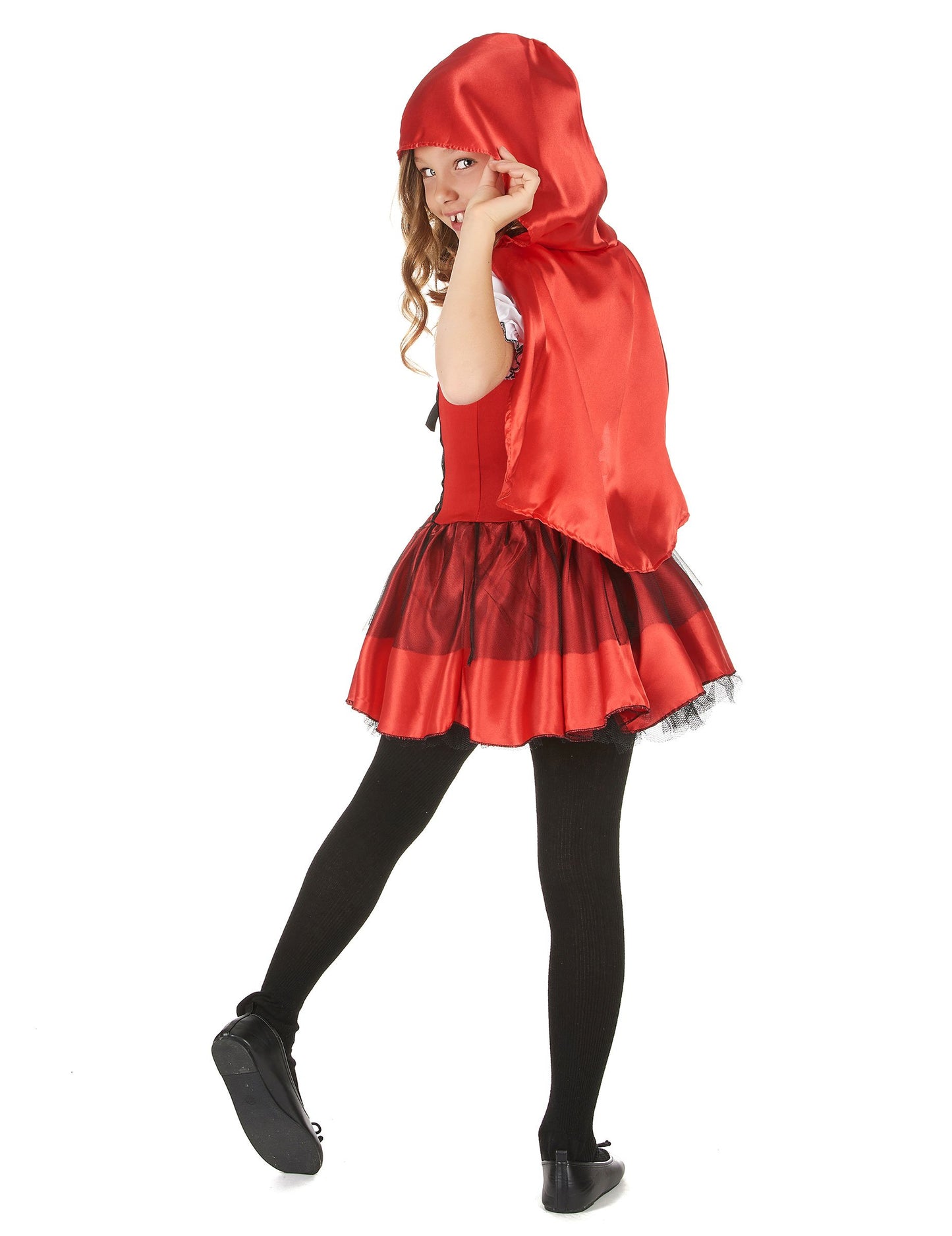 Red Chaperon Costume Girl