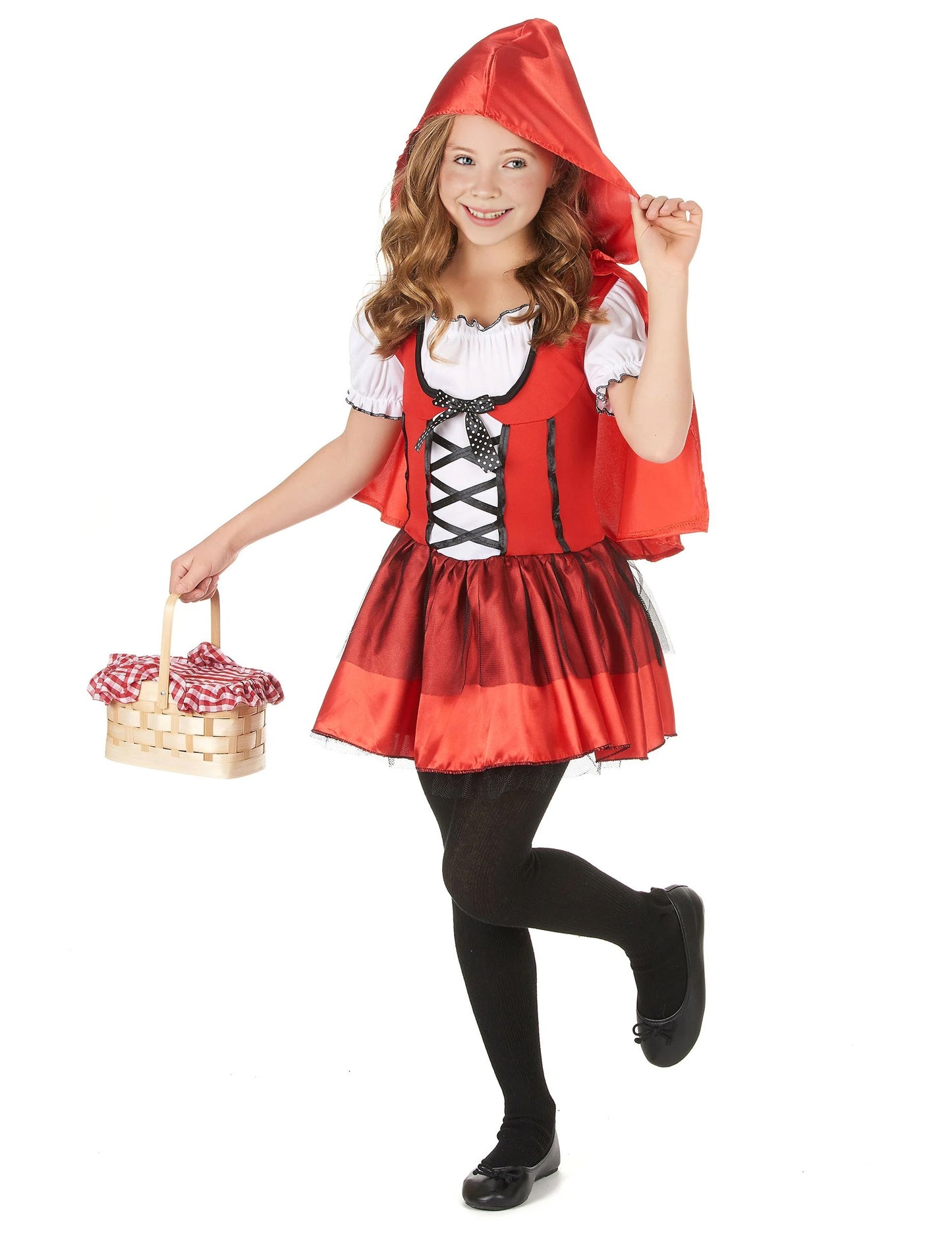 Red Chaperon Costume Girl