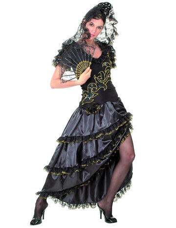 Flamenco Dancer Dancer Dancer Dancer Black and Gold