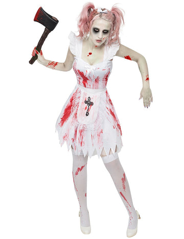 Žena cti zombie žena Halloween