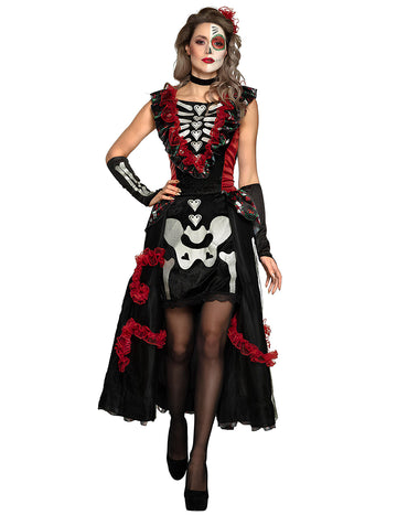 Dia Masguise of Los Muertos Womany Petticoat